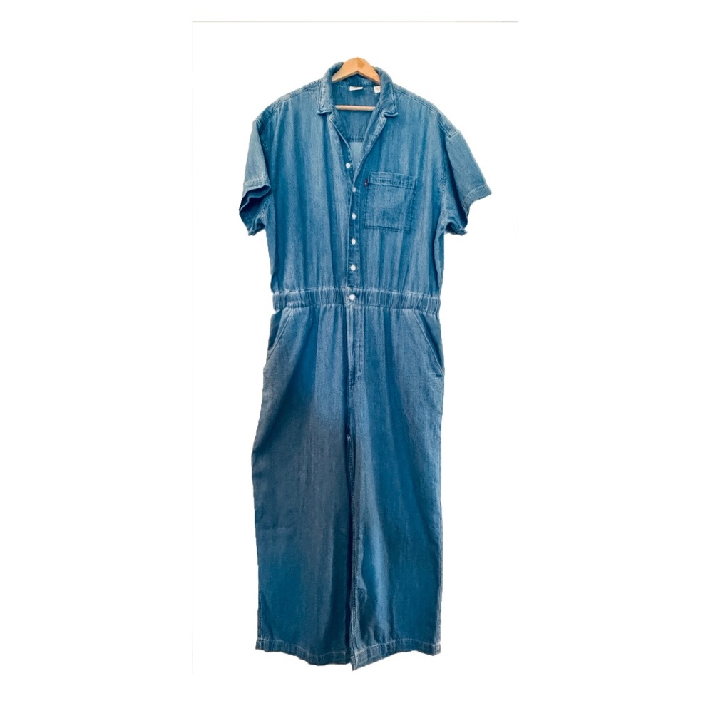 Levi's blue jean coveralls, size XXL